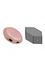 Les perles par Puca® Paros beads Opaque Light Rose Ceramic Look 03000/14494